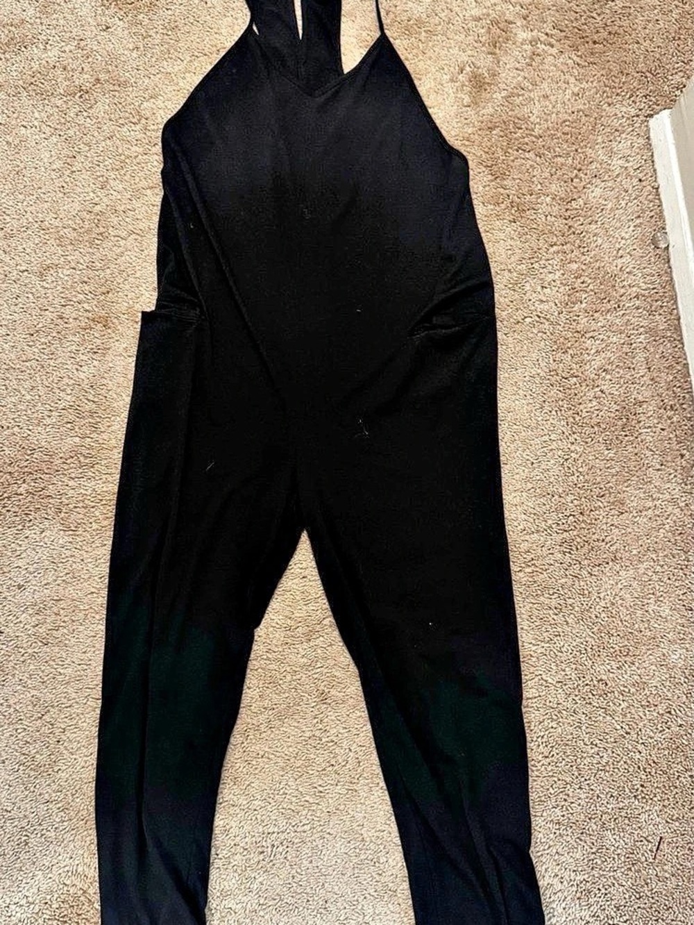 SHEIN Black Sleeveless Jumpsuit Size Large